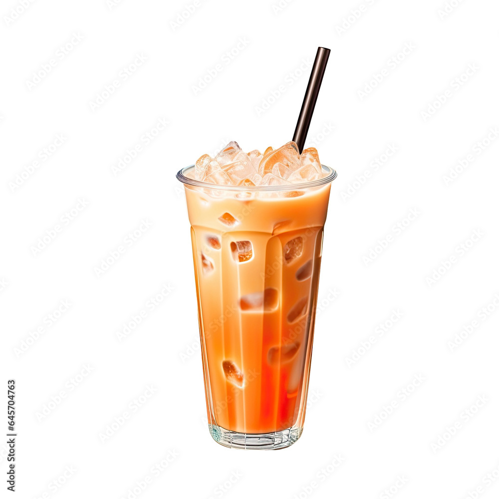 Canvas Prints Sweet Thai tea transparent background