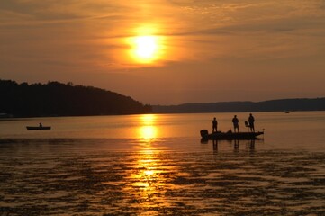 Sunset on Hamlin Lake 