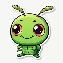 Naklejka premium cute grasshopper