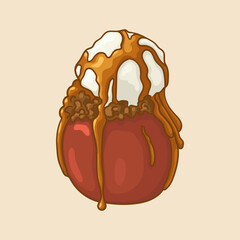 Stuffed Apples. Autumn apple dishes.