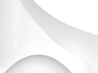 Abstract white background with curved lines and copy space.