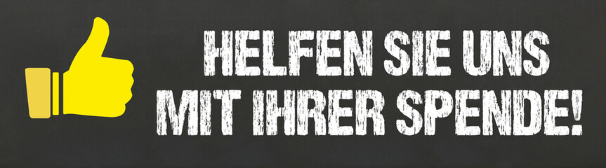 Helfen Sie uns mit Ihrer Spende!	