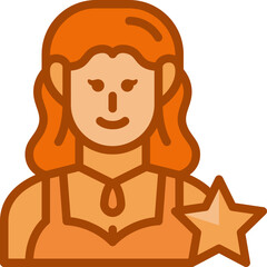 actress two tone icon