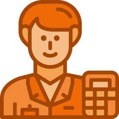 accountant two tone icon