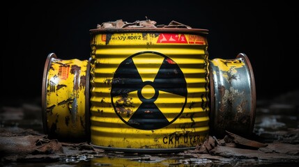 Odpady radioaktywne.  - obrazy, fototapety, plakaty