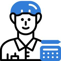 graphic designer flat line icon