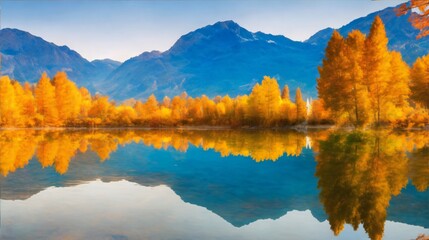 lake, water, landscape, nature, mountain, reflection, sky, autumn, forest