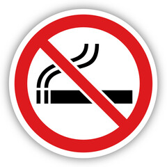 Panneau interdiction signalisation interdit rond rouge fumer fumeur