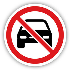 Panneau interdiction signalisation interdit rond rouge 