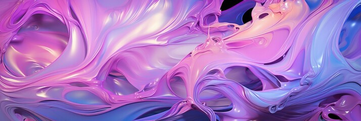 Colorful Fluid Flowing over an Abstract Background. Insane Reflections.