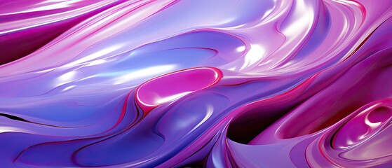 Colorful Fluid Flowing over an Abstract Background. Insane Reflections.