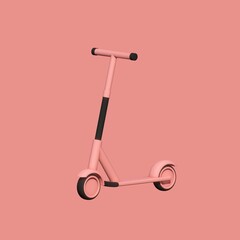 kid scooter icon isolated 3d render illustration