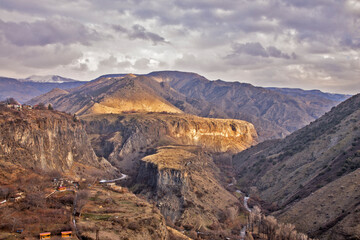 Landscape near Garni village. Armenia