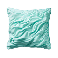 Memory Foam Aqua Pillow on Isolated Background. Generative AI