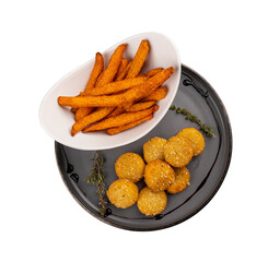 Crispy cheese balls