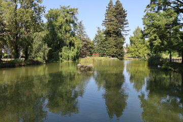 Le parc Beaumont, parc public, ville de Pau, département des Pyrénées Atlantiques, France