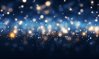 Fototapeta na wymiar blurry sparkle light rain drop window night background, ai generative