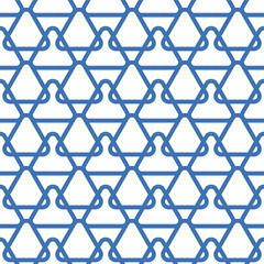 Fototapeta premium Abstract vector seamless pattern and swatches oriental line texture on white background wallpaper geometric diagonal fabric waves set of design elements 