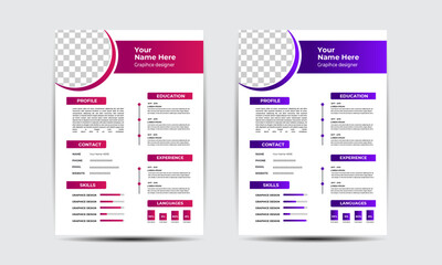 Sample CV Design To highlight your identity, I do
 this design. Here you can put all kinds of information. Resume
 design at once, sample and creative design