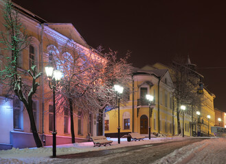 Suvorov street in Vitebsk. Belarus