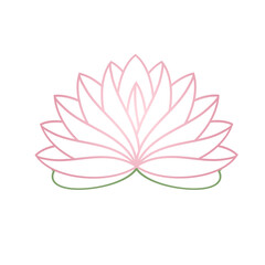 pink lotus water lilly flower icon
