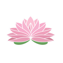 pink lotus water lilly flower icon