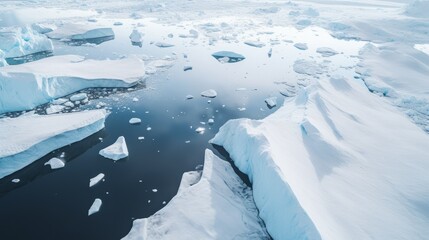 Fototapeta na wymiar Antarctic Glacier Wonder: Glacier Blue and nature