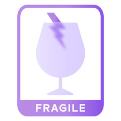 Fragile Glassmorphism UI Icon Sign and Symbol Design Illustrator Png Svg	