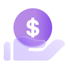 Payment Glassmorphism UI Icon Sign and Symbol Design Illustrator Png Svg	