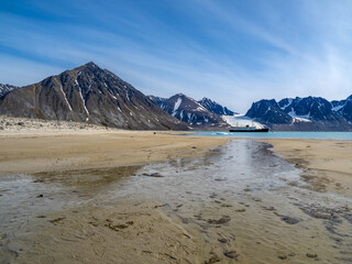 Smeerenburg historical whaling settlement, Svalbard, Norway. Abandoned after the local bowhead whale population was decimated