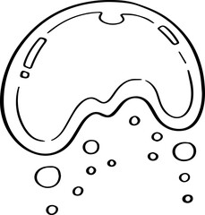 cartoon water element illustration