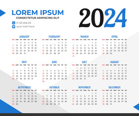 2024 calendar template