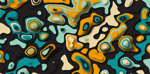 Abstract colorful paper cut background design .Abstract vector seamless pattern with shadows Trendy multicolor contemporary design for prints,flyers,banners,brochures,invitations,covers.