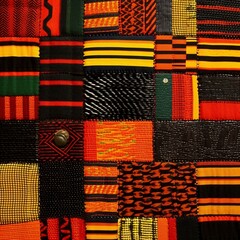 African kente clothfolk art