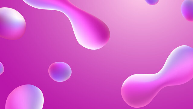 Pink abstract background, pink easter eggs, 3d rendered illustration of bacteria