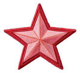 Fototapeta premium Star embroidery patch isolated.