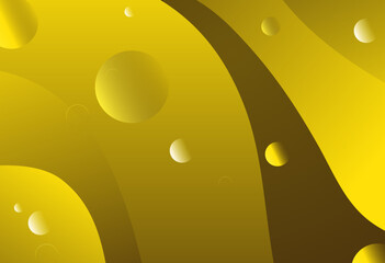 Abstract background with bubbles, Orange background