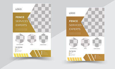 Business flyer template design, space for photo background, a bundle of 2 templates of different colors a4 size.