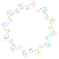 dandelion spring art drawn flower