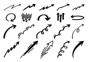 手書きの矢印素材バリエーションセット
Handwritten arrow material variation set