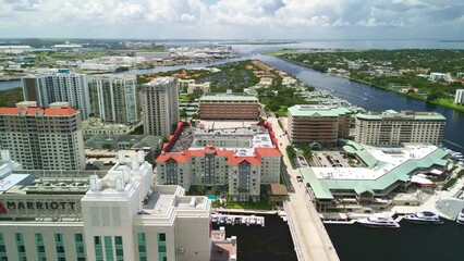 Tampa Bay - Davis Islands - Hillsborough Bay Drone Footage