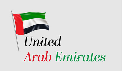 country flag united arab emirate