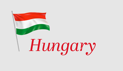 Fototapeta premium country flag Hungary