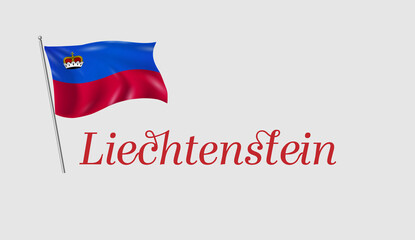country flag Liechtenstein