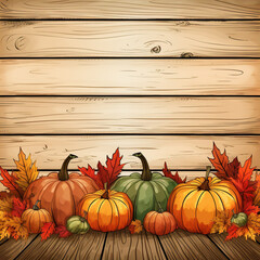 Halloween Pumpkin Autumn Thanksgiving Illustration Background