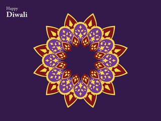 happy diwali hindu traditional ornament lamp festival india element mandala chinese buddha ethnic