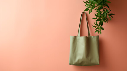 Eco bag photo, mock up photo, green friday, Generative AI