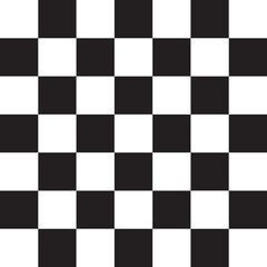Cuadriculado banco y negro.