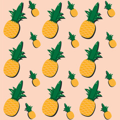 Patrones ilustrado estilo flat tropical para imprimir textil.