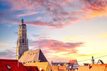 Altstadt von Nördlingen, Bayern, Deutschland 